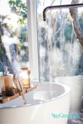 Water flowing into a tub